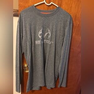 Realtree Men's Heather Grey Long Sleeve Tee